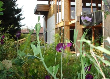 Strohballenhaus in Mol, Belgien
