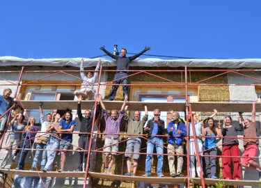 Strohballen-Wrapping in Pregarten