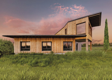 Einfamilienhaus in Holz-Stroh-Lehm-Bauweise Angern