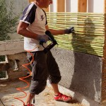 external thermal strawbale insulation wrapping